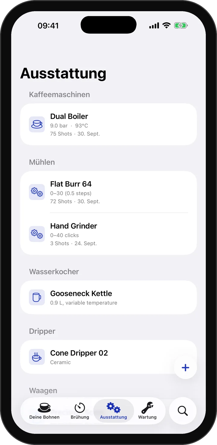Ausstattung